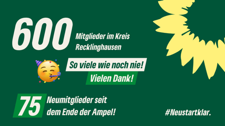 600 Mitglieder im Kreisverband Recklinghausen!