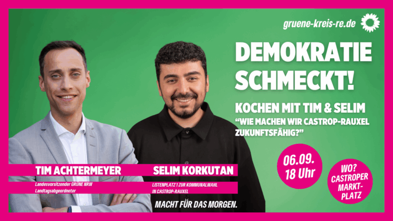Demokratie Schmeckt! Kochen & Diskutieren mit Tim Achtermeyer