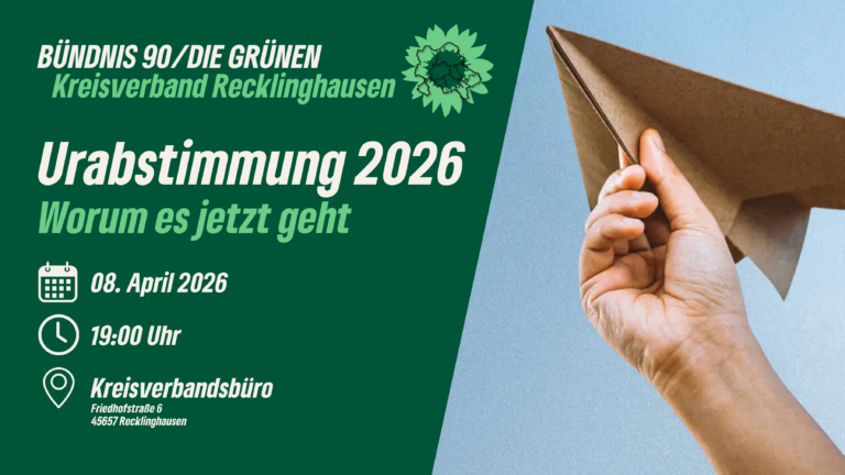Diskussionsveranstaltung: Urabstimmung 2026 – Worum es jetzt geht