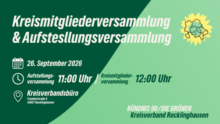 Aufstellungs- & Kreismitgliederversammlung am 26. September 2026